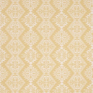 SAMPLE - Schumacher Berkeley Wallpaper In Straw For Sale