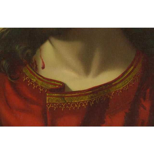 German Devotional Press, Ecce Homo, 1899 Chromolithograph on Paper For Sale - Image 4 of 10