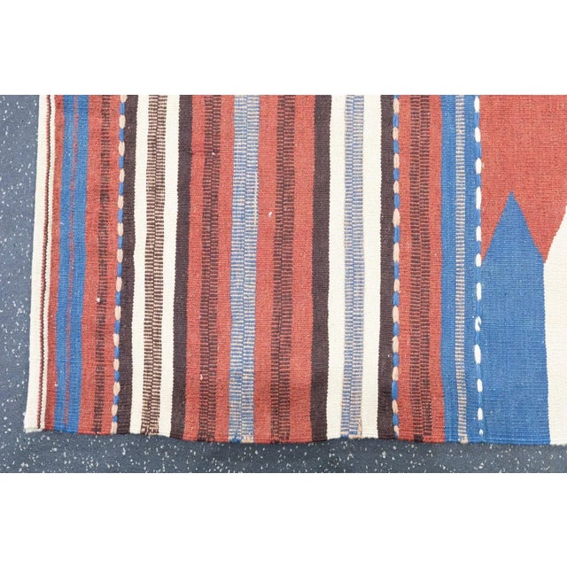 Antique Kilim Rug 3'8'' x 4'8'' For Sale - Image 9 of 11