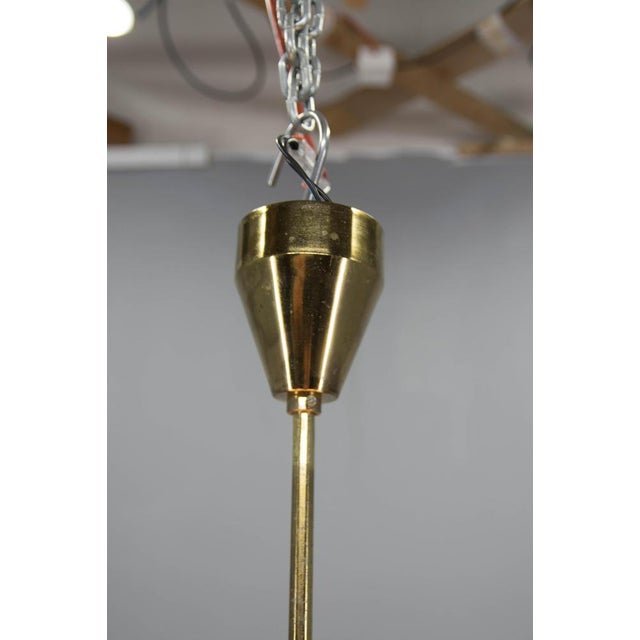 Sputnik Chandelier in Brass and Glass from Kamenicky Senov, 1970s For Sale - Image 11 of 12