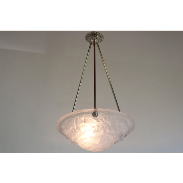Art Deco Pendant Light by David Gueron Degue, 1930 For Sale - Image 4 of 11