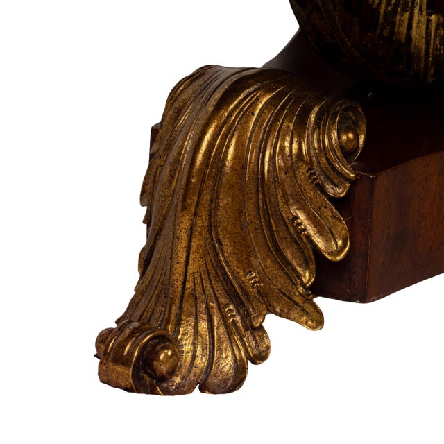 1990s Maitland Smith Spiro Inlaid Mahogany Regency Center Table 41x41" For Sale - Image 10 of 15