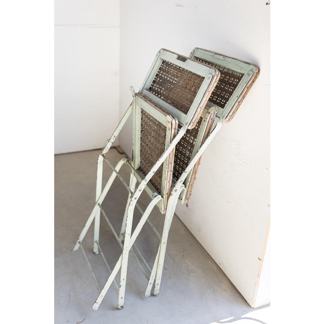 Late 19th Century Pair of French Rattan Folding Chairs For Sale - Image 13 of 13