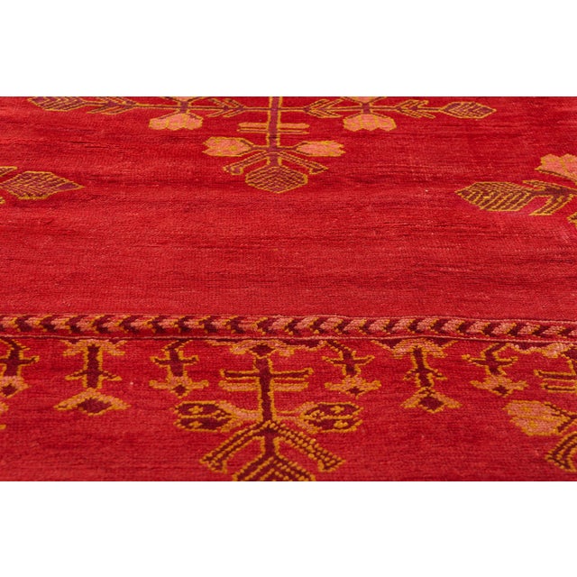 Early 20th Century Antique Red Turkish Oushak Rug, 10'00 X 12'03 For Sale - Image 5 of 11