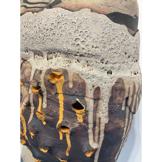 Sculptural Contemporary Ceramic Totem Weight of the World For Sale In Chicago - Image 6 of 8