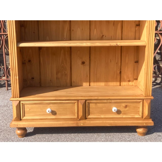 1930s Pine Open Bookshelves From Vintage Armoire For Sale - Image 5 of 15