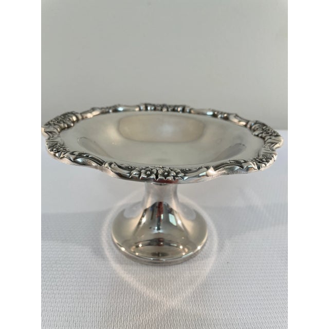 Vintage Poole Silverplate Pedestal Candy Dish For Sale - Image 9 of 9