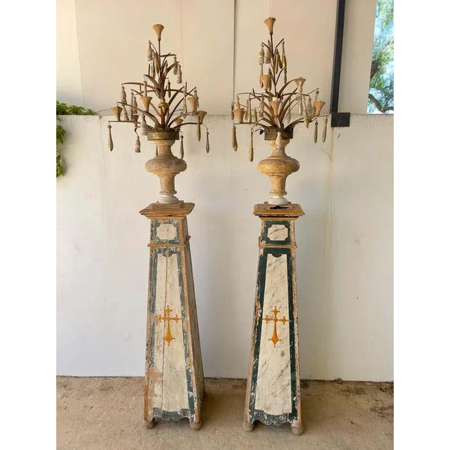 18th Century Italian Torcheres - A Pair For Sale - Image 11 of 12