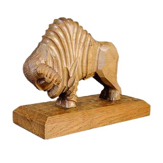 Mid-Century Handmade Bull Bookends, Set of 2 For Sale
