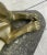 Handcrafted Henry Moore Mountain Lion Bronze Sculpture Marble Base Figurine For Sale - Image 9 of 10