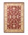Red Mogul, One-of-a-Kind Hand-Knotted Area Rug in Red, 4' 3" x 6' 3" For Sale - Image 8 of 8