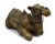 A large-scale ornate bronze camel sculpture. Features exquisite details in relief. Excellent condition.