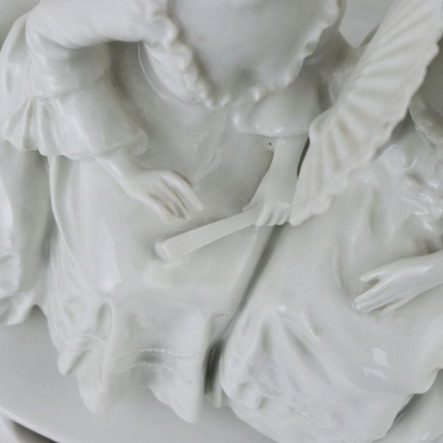 Antique Sculpture in Porcelain For Sale - Image 5 of 10
