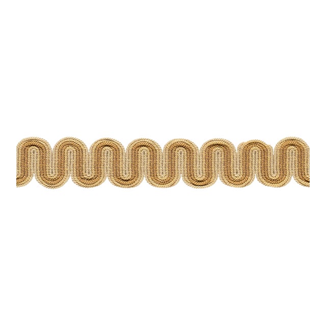 Sample - Schumacher Winding River Tape Trim in Ochre For Sale