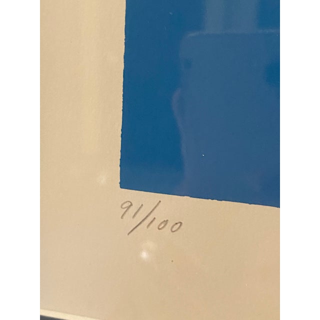 Modern Norberto Santana Seascape Silkscreen Signed ‘Marina’ For Sale - Image 3 of 7