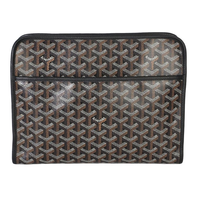 Black Goyardine Canvas Jouvence Toiletry GM For Sale