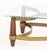 Modern Hollywood Regency Style Brass & Wood Coffee Table For Sale - Image 3 of 7
