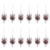 Contemporary Triple Tree Open Frame Ornaments (Set of 12) For Sale - Image 3 of 3
