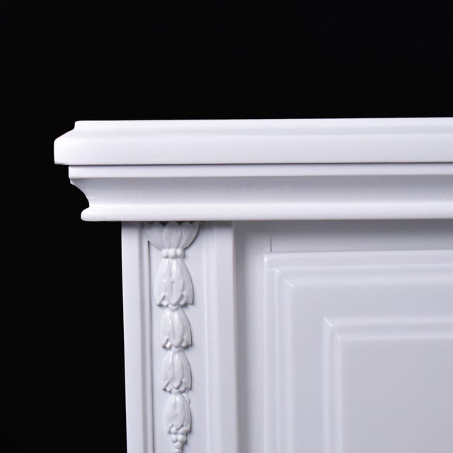 1980s Faux Bamboo Greek Key Dresser For Sale - Image 4 of 6