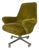 Italian Modern Green Velvet Office Chair by Giulio Moscatelli for Formanova, 1970s For Sale