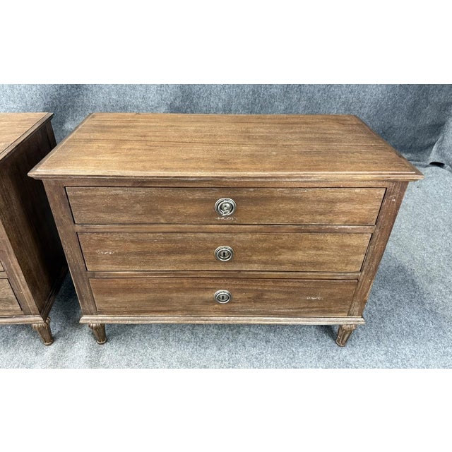 Pair of Restoration Hardware Maison Collection 38″ Nightstands For Sale - Image 11 of 13