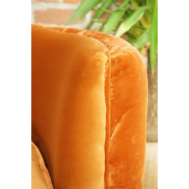 Baroque Large Velvet Swivel Armchair For Sale - Image 3 of 5