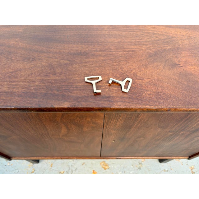 Pair of Mid 20th Century Walnut Cabinets For Sale - Image 14 of 18