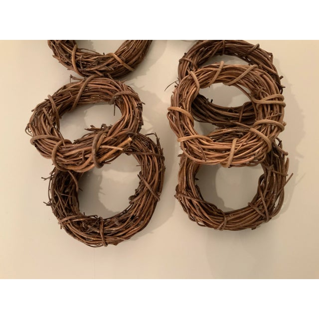 Boho Chic Vintage Grapevine Napkin Rings - Set of 10 For Sale - Image 3 of 9