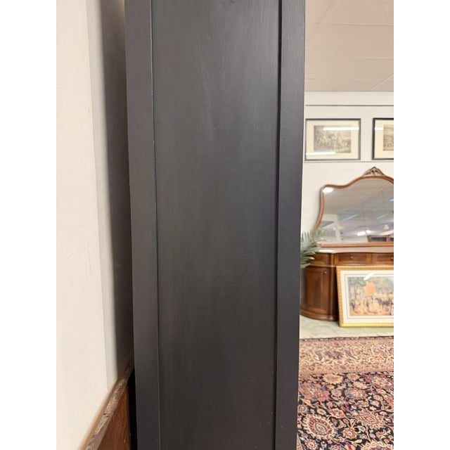 English Black Teak Bookcases, Set of 2 For Sale - Image 5 of 16