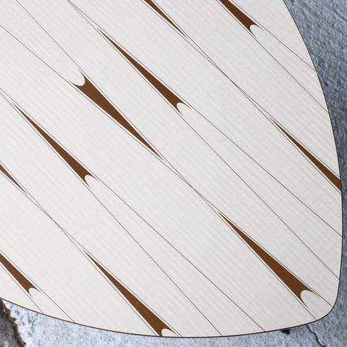 Mid-Century Forged Triangle Formica Shape Coffee Table, 1950s For Sale - Image 10 of 18