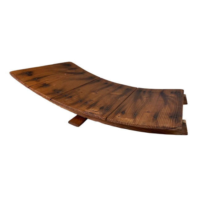 Japanese Wabi-Sabi Wooden Sugi Plateau, 1930s For Sale
