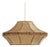 Mid-Century Parchment Leather Pendant Lamp, 1960s For Sale