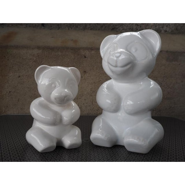 Mid-Century Table Sculpture Ceramic Pandas, 1970s, Set of 2 For Sale - Image 13 of 18