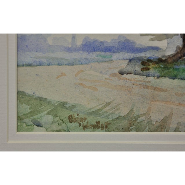 Edgar Woollatt, Romany Caravan at the Round House, Clifton Lane, Wilford, Nottingham, 1910, Watercolour, Framed For Sale - Image 3 of 18