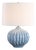 Blue Urchin Ceramic Table Lamp For Sale