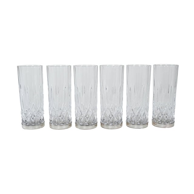 Vintage Italian Crystal Glasses, 1960s, Set of 6 For Sale - Image 8 of 8