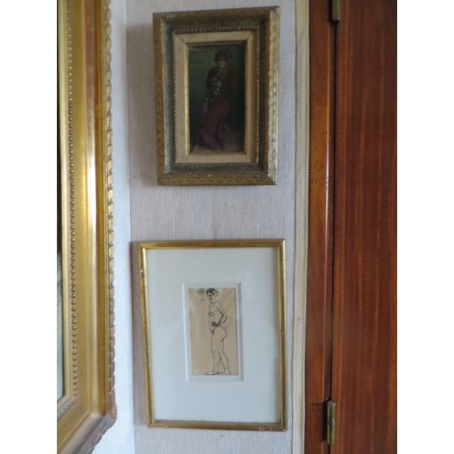 Ink drawing on paper mounted on a panel by Albert Marquet ;. He was a French painter. He initially became one of the Fauve...