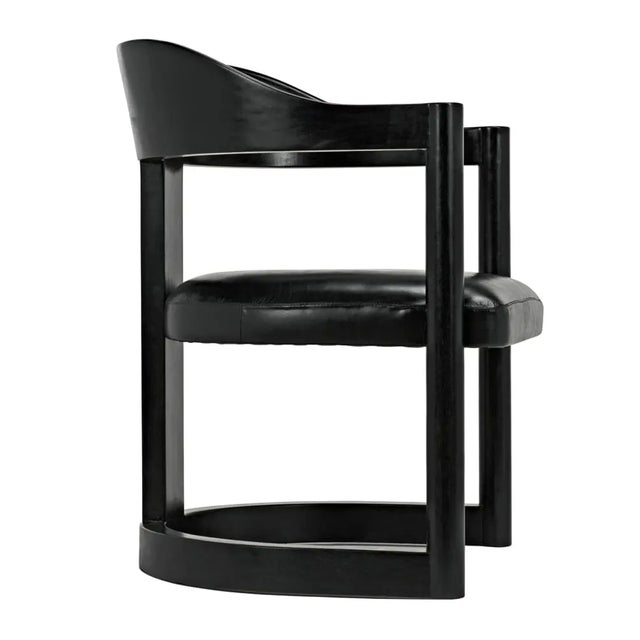 Not Yet Made - Made To Order Mccormick Chair, Charcoal Black For Sale - Image 5 of 5