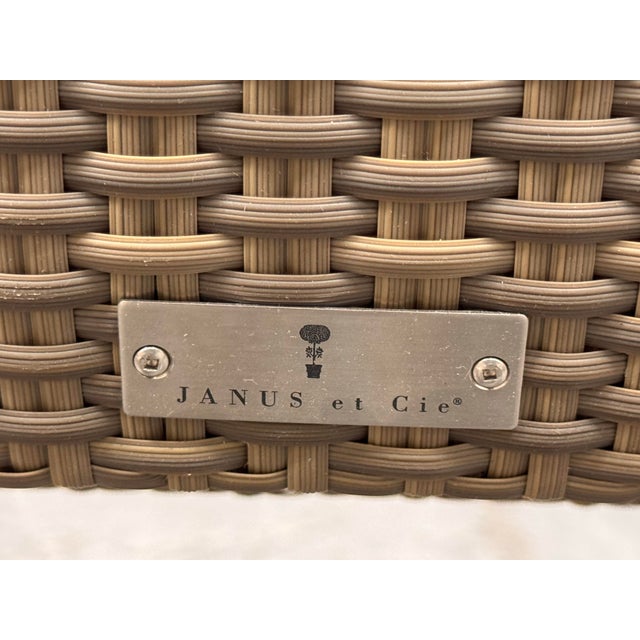 Janus Et Cie Quinta Teak Woven Reclining Lounge Chair, Outdoor For Sale - Image 12 of 12