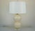 Mid-Century Modern Murano Glass Sphere Lamps White Gold For Sale - Image 3 of 10