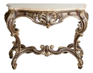 Regency Style Console With Marble Top