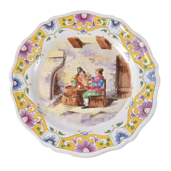 Faience Fine / Antique Plate フランスアンティーク Faience Fine / Antique Plate フランスアンティーク Faience