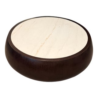 Thomas Pheasant for McGuire Drum Cocktail Table For Sale