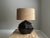 Tanner Kenzie Ceramic Earth Tone Table Lamp With Shade For Sale - Image 9 of 9