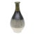 90's Italian Ceramic Tall Vase or Vessel Bottle Green, Black, Gray, Off White Fantoni Syle For Sale