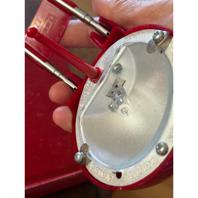 1990s Vintage Ikea Espressivo 77 Postmodern Telescopic Desk Lamp - Red For Sale - Image 9 of 10