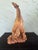 Vintage Italian Rearing Horse Resin Sculpture by A. Giannetti – Faux Carved Wood Finish For Sale In Orlando - Image 6 of 9