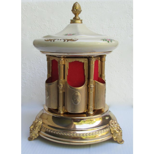 Vintage C.1960's Rouge Italian Porcelain Capodimonte HandPainted