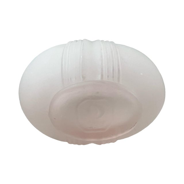 Pink Vintage Postmodern 1980s Pink Ribbed Glass Heart Small Vase Art Deco For Sale - Image 8 of 8