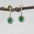 Modern 1.6Ct Emerald Earrings With Earth Mined Diamonds Accents: Solid 14k Gold, A Pair For Sale - Image 3 of 7